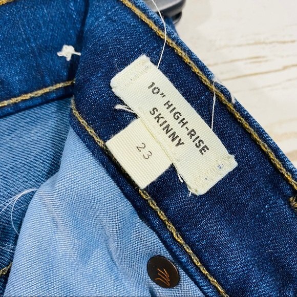 Madewell women's blue high-rise skinny jeans size 23 - Picture 3 of 7